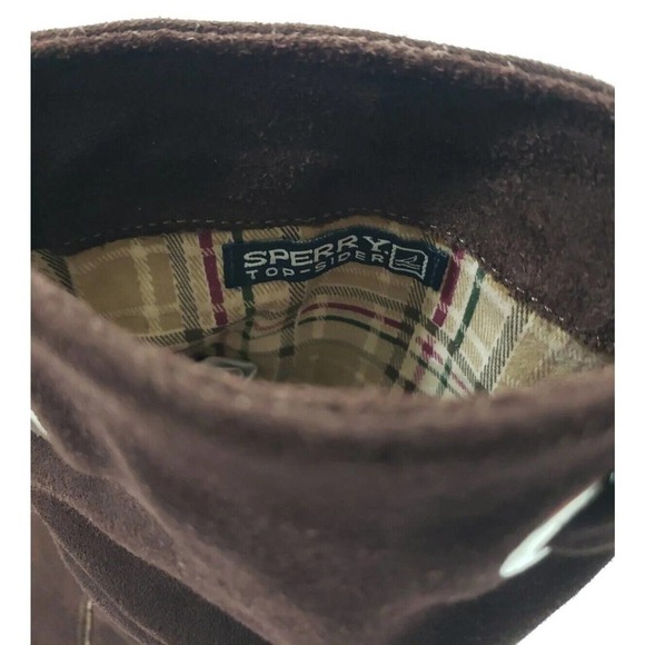 SPERRY Top Sider Boots Women's Size 7.5M LEATHER Upper Chocolate Brown. - Picture 5 of 15